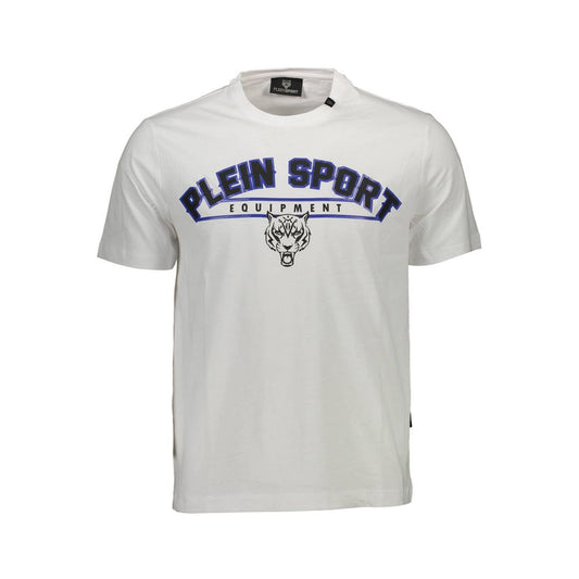 Camiseta blanca de algodón para hombre