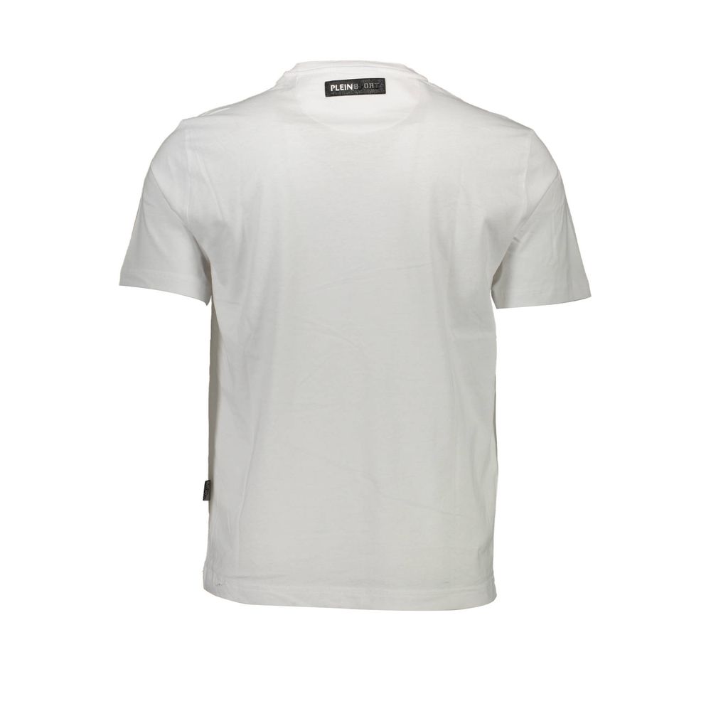 Camiseta blanca de algodón para hombre