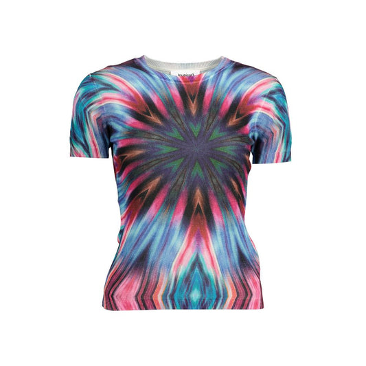 Jersey Viscosa Azul Mujer