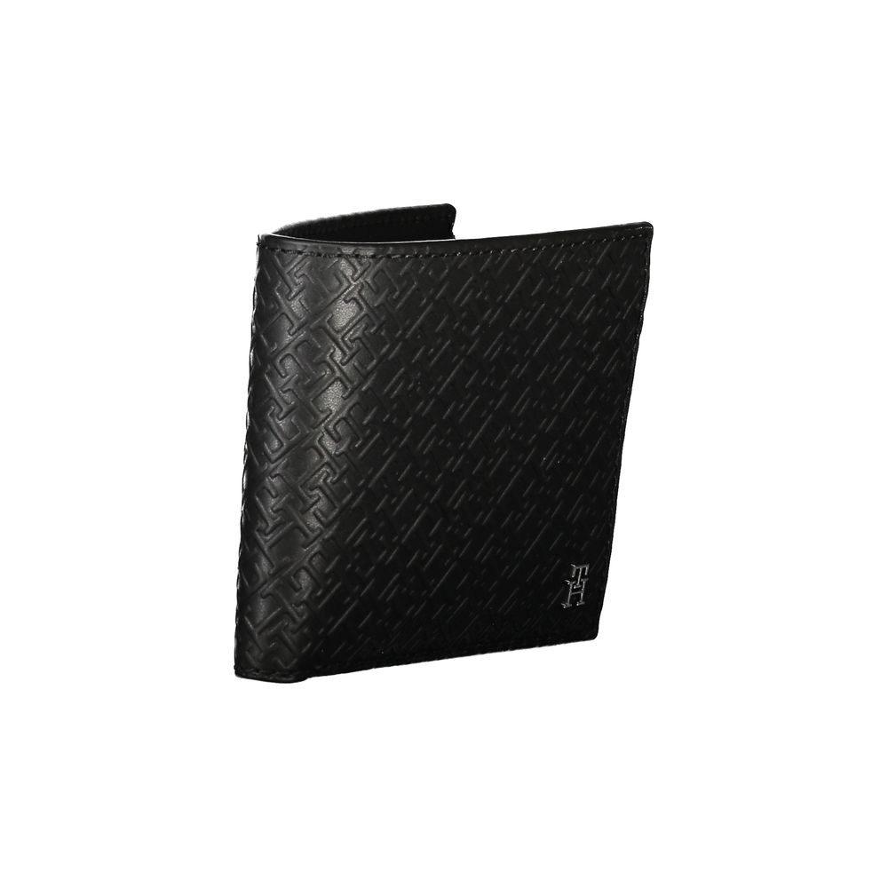 Cartera clásica de piel con monedero y ranuras para tarjetas