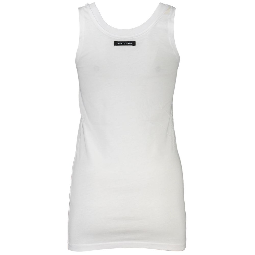 Top blanco de algodón para mujer
