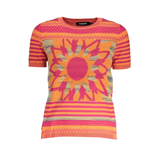 Jersey naranja de algodón para mujer
