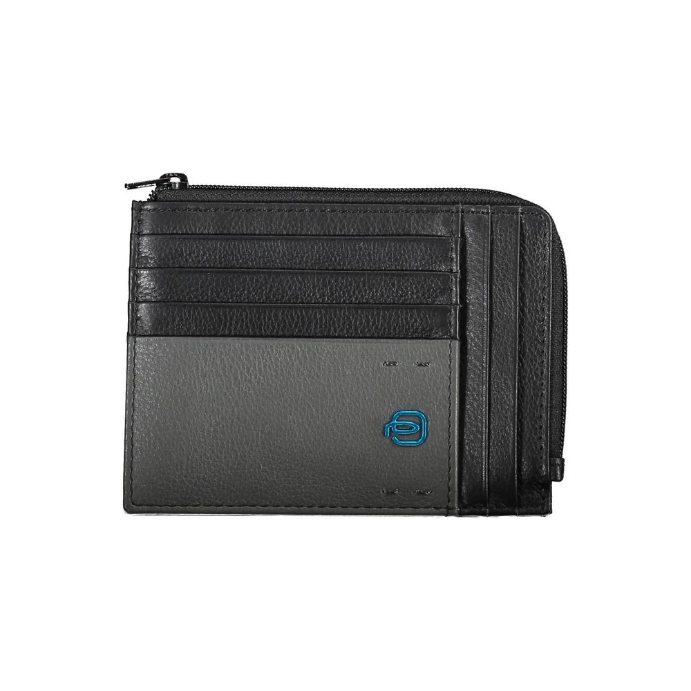 "Cartera de hombre de piel negra"