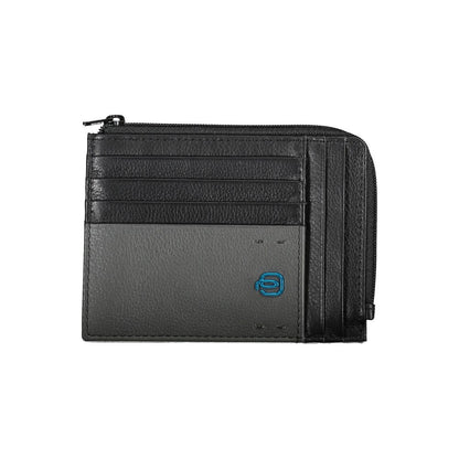 "Cartera de hombre de piel negra"