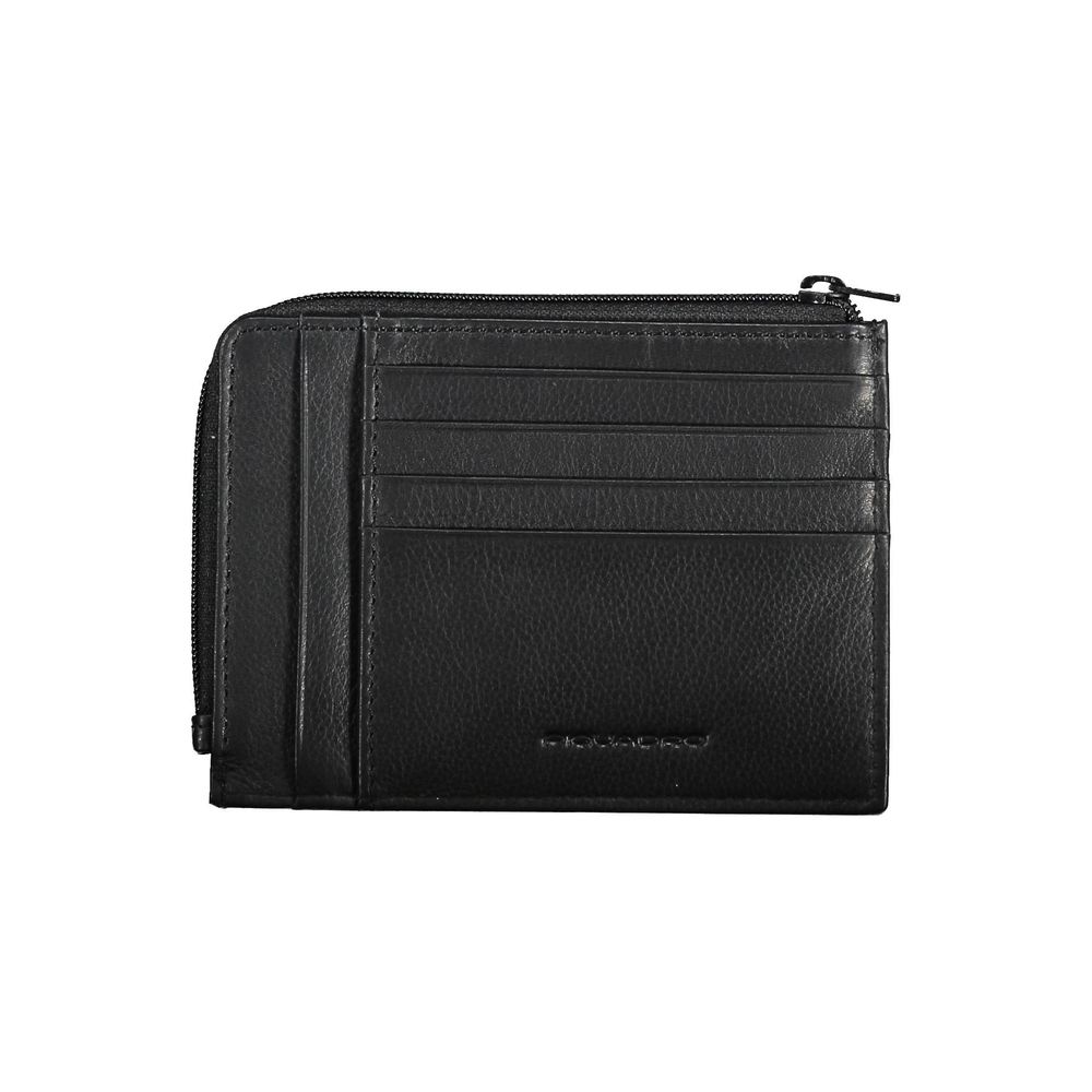 "Cartera de hombre de piel negra"