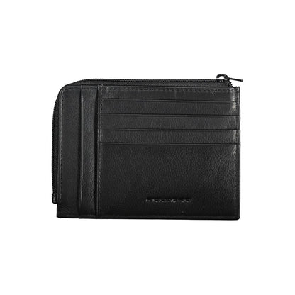 "Cartera de hombre de piel negra"