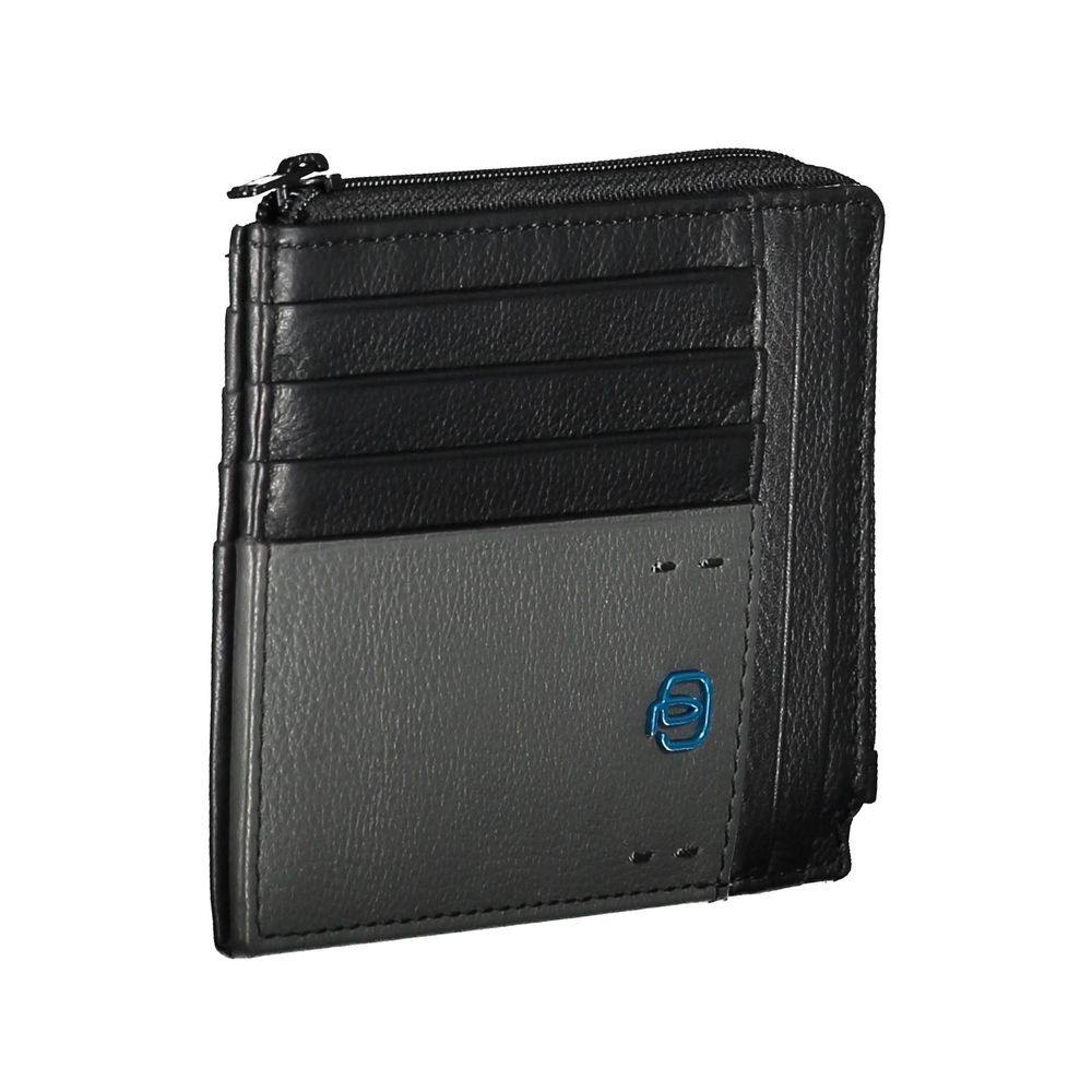 "Cartera de hombre de piel negra"