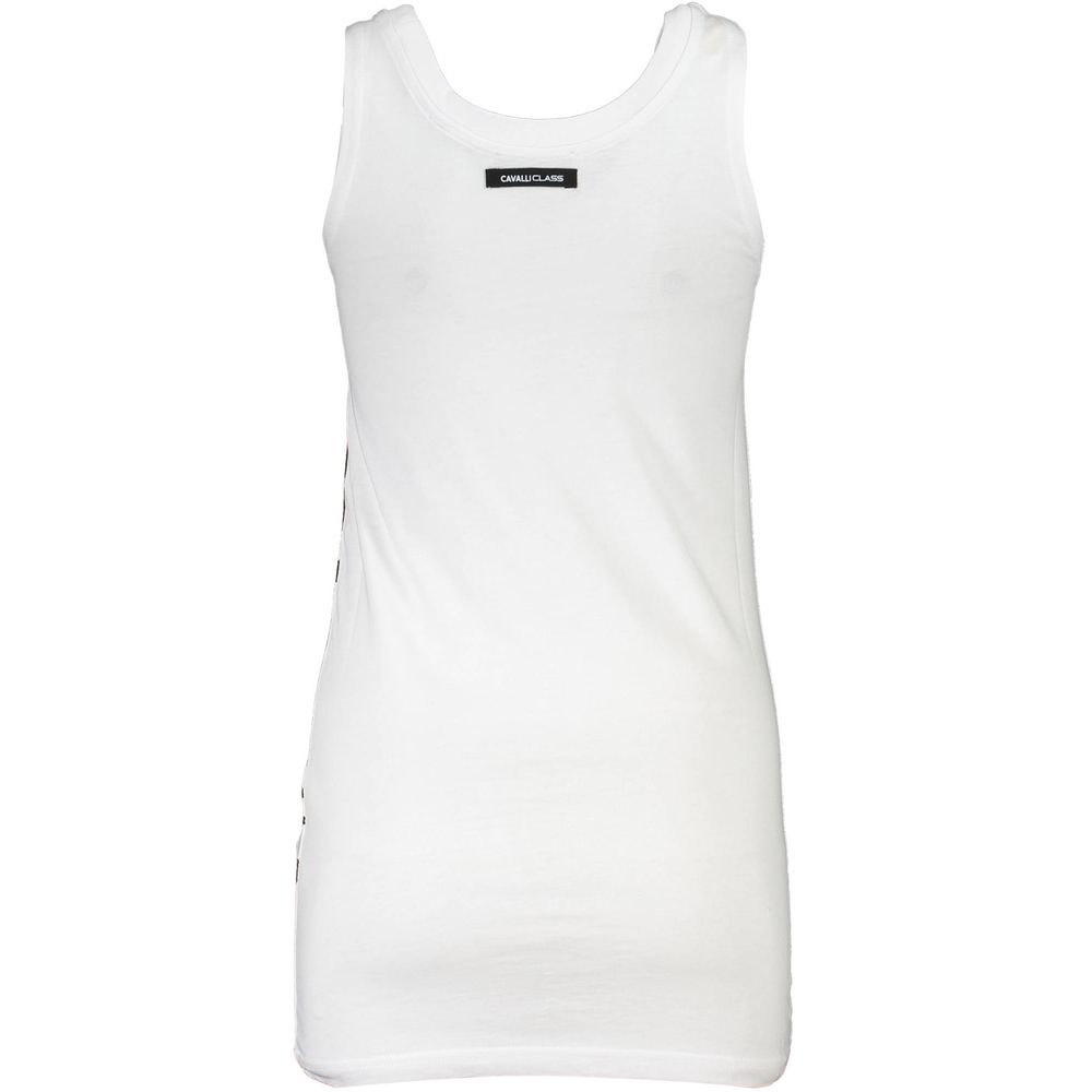 Top blanco de algodón para mujer