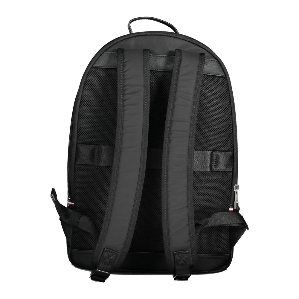 Mochila de poliéster negra para hombre