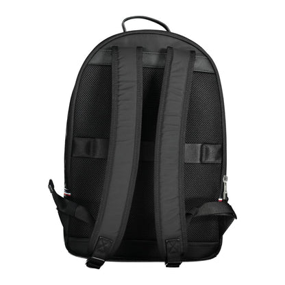 Mochila de poliéster negra para hombre