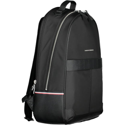 Mochila de poliéster negra para hombre