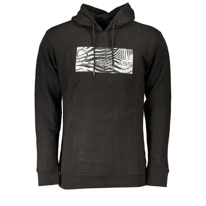 Jersey Negro Algodón Hombre