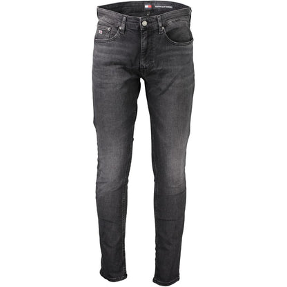 Vaqueros y pantalones negros de algodón