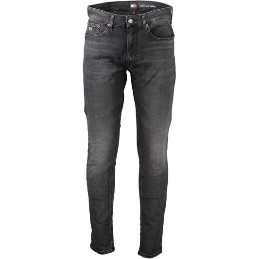 Vaqueros y pantalones negros de algodón