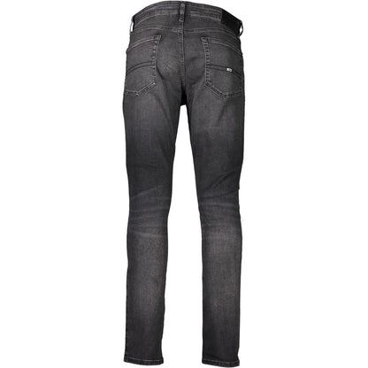 Vaqueros y pantalones negros de algodón
