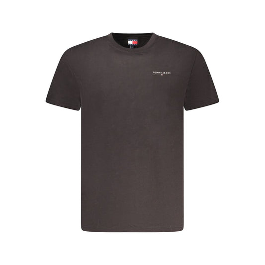 Camiseta negra de algodón para hombre