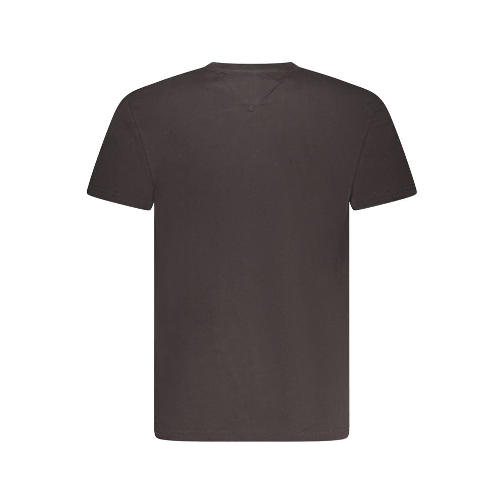 Camiseta negra de algodón para hombre