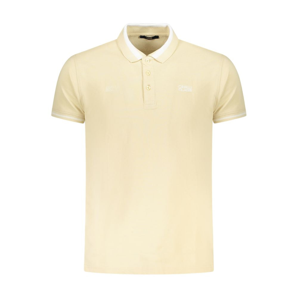 Polo de algodón beige para hombre