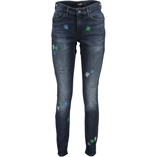 Pantalones y vaqueros de algodón azules