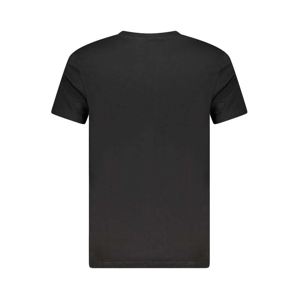 Camiseta negra de algodón para hombre