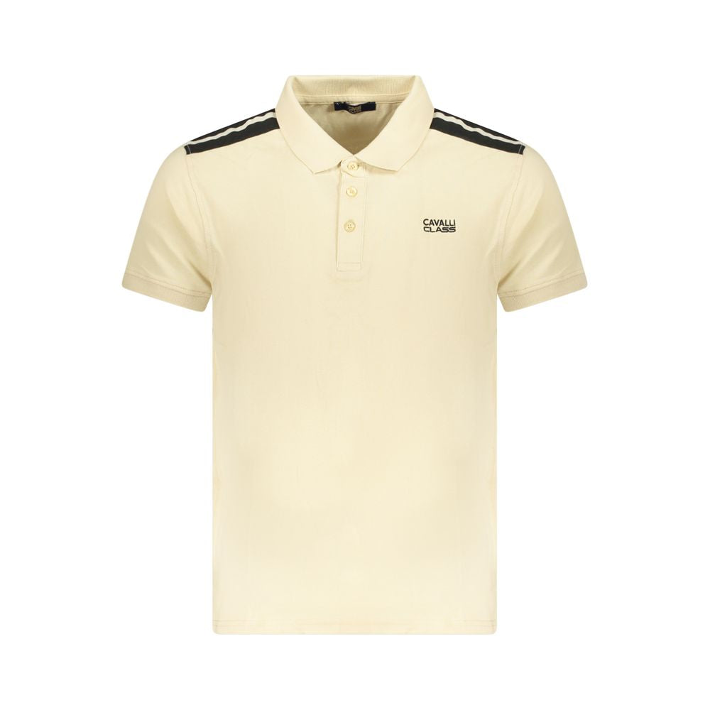 Polo de algodón beige para hombre
