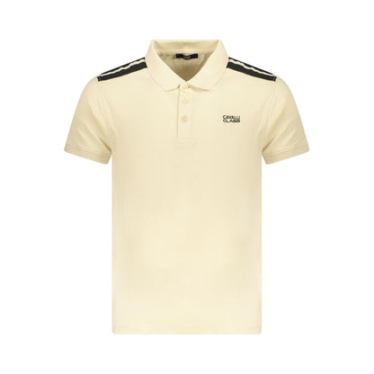 Polo de algodón beige para hombre