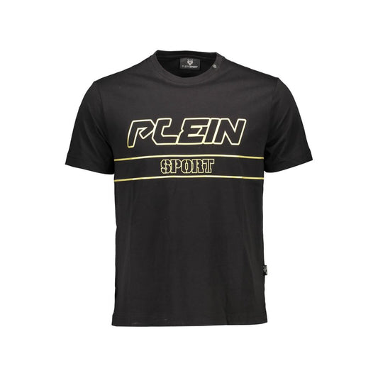 Camiseta negra de algodón para hombre