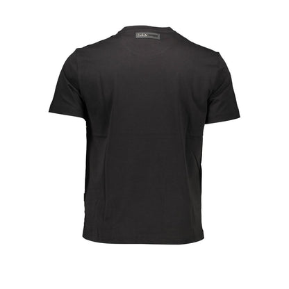 Camiseta negra de algodón para hombre