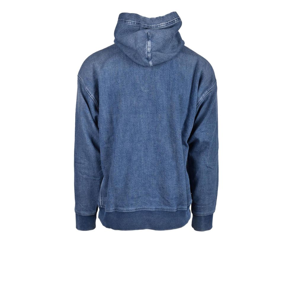 Jersey azul de algodón