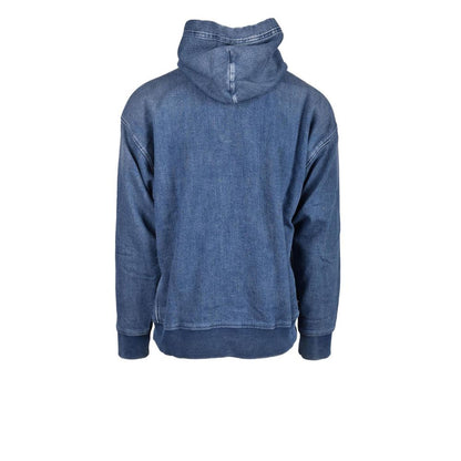 Jersey azul de algodón