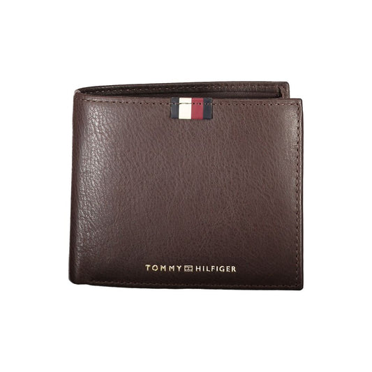 Cartera de hombre de piel marrón