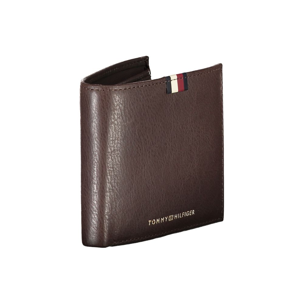 Cartera de hombre de piel marrón