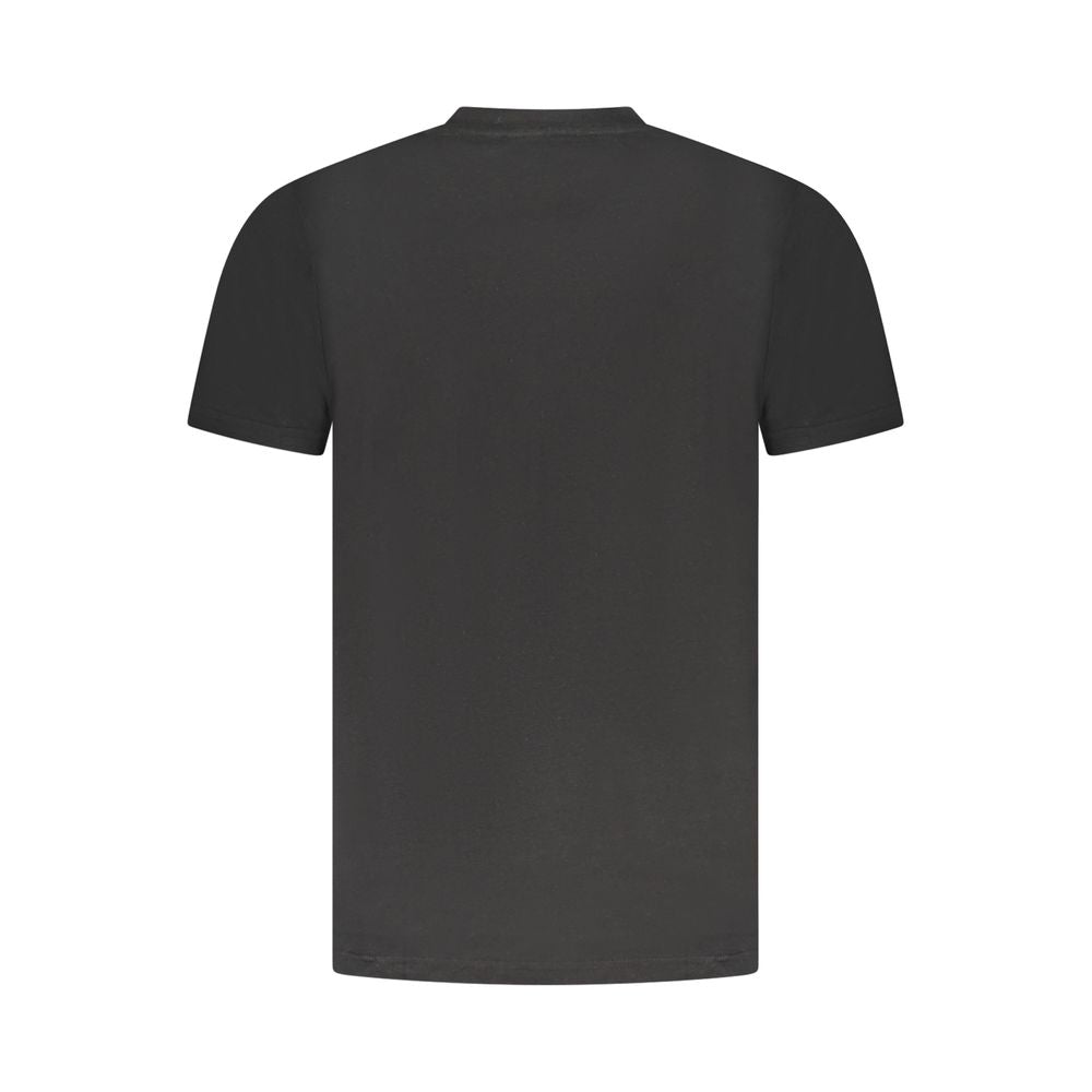 Camiseta negra de algodón para hombre