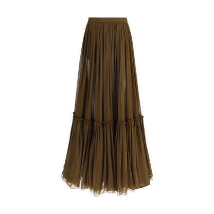 Flounced long Skirt