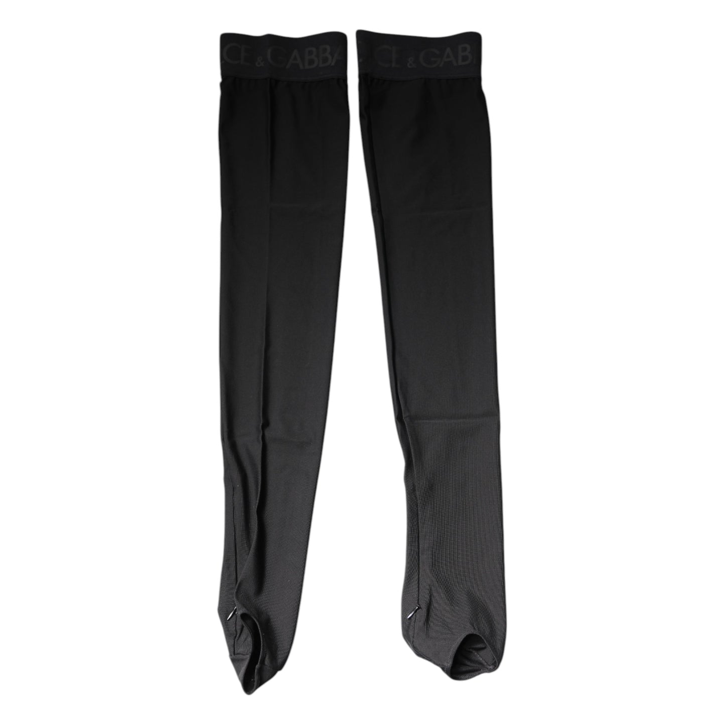 Black Viscose Stretch Over Calf Stockings Socks