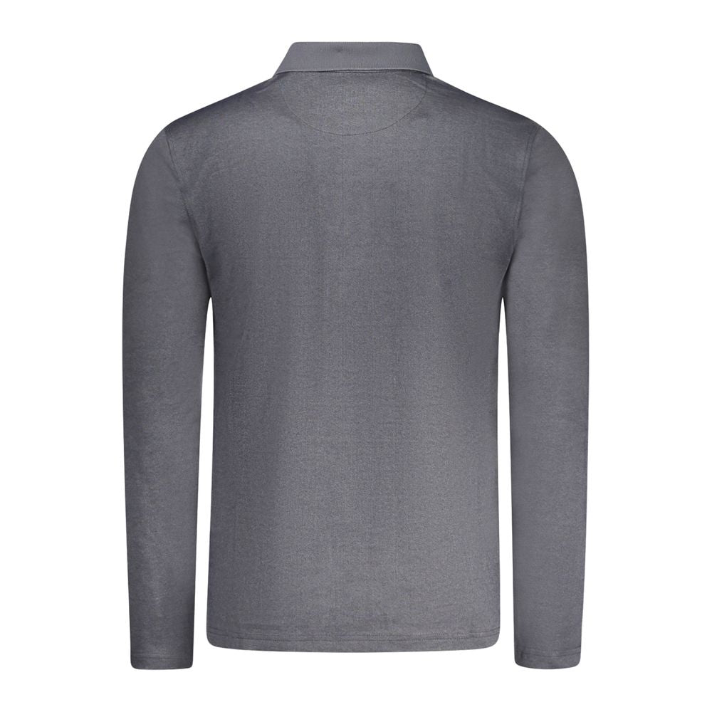 Polo negro de algodón para hombre