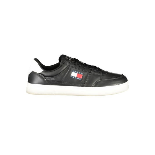 Sneaker de cuero negro para hombre