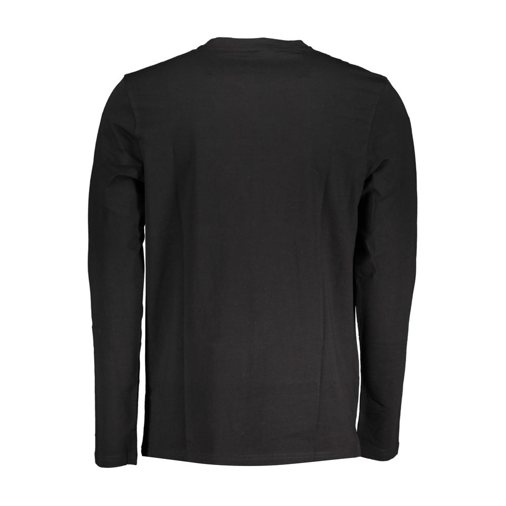 Camiseta negra de algodón para hombre