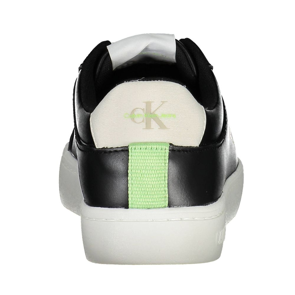 Black Polyester Women Sneaker
