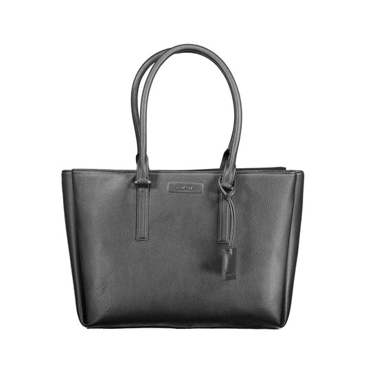 Bolso de polietileno negro para mujer