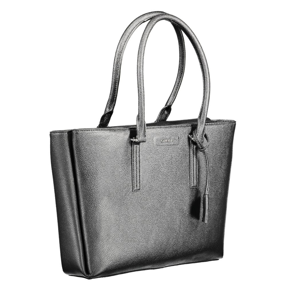 Bolso de polietileno negro para mujer