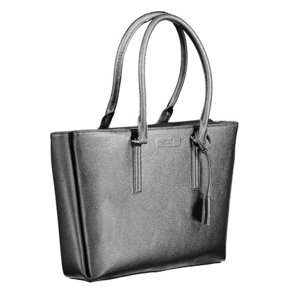 Bolso de polietileno negro para mujer