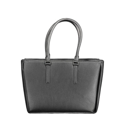 Bolso de polietileno negro para mujer