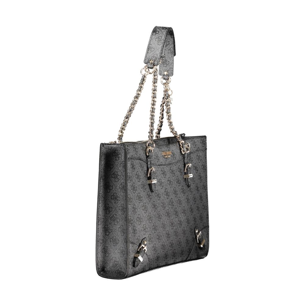 Bolso de polietileno negro para mujer