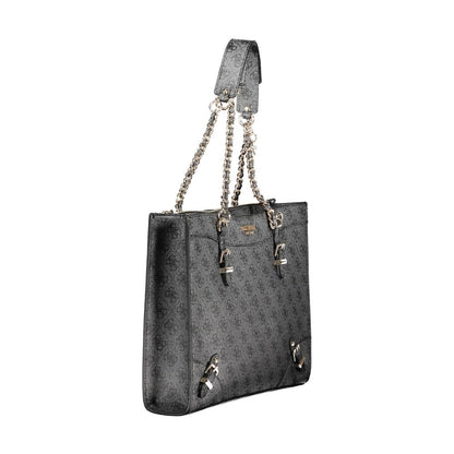 Bolso de polietileno negro para mujer