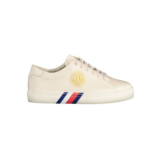 Sneaker Mujer Piel Beige
