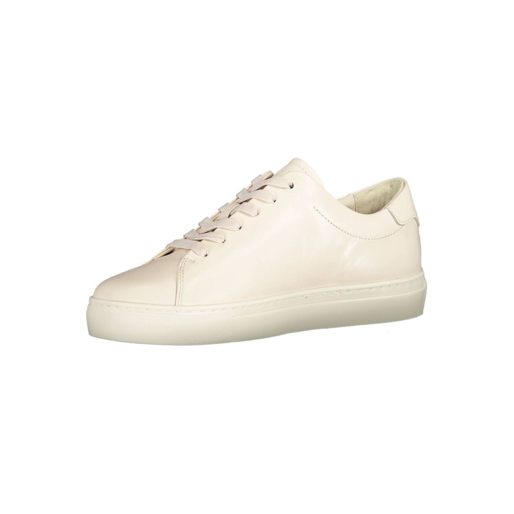 Sneaker Mujer Piel Beige