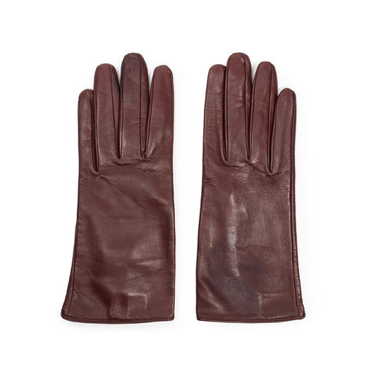 Burgundy Leather Glove