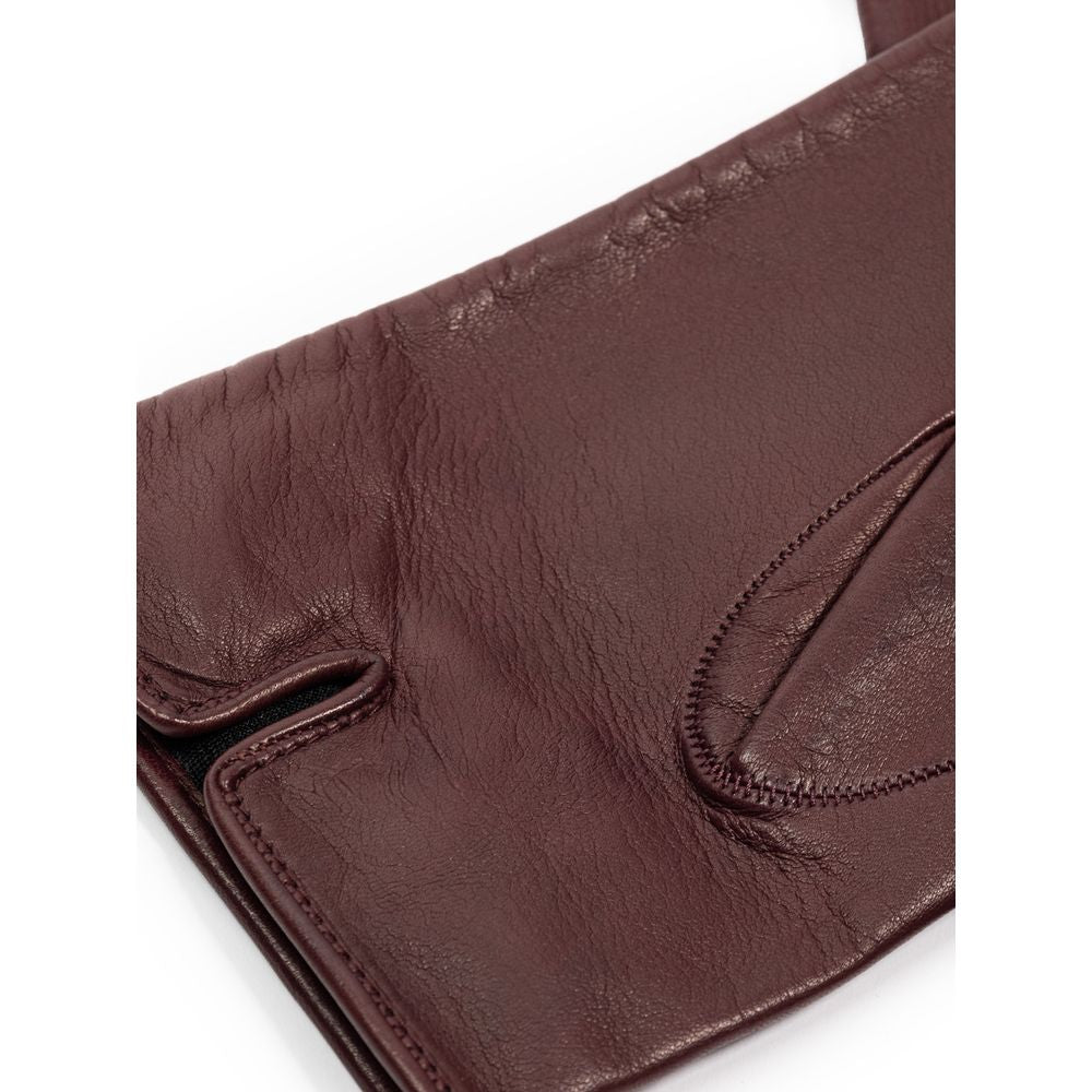 Burgundy Leather Glove