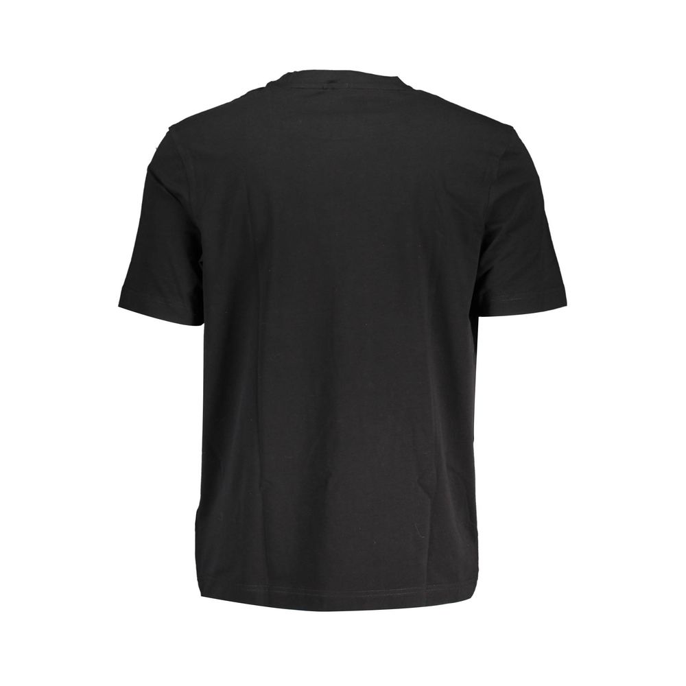Camiseta negra de algodón para hombre